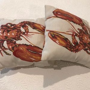 Pottery Barn lobster pillows